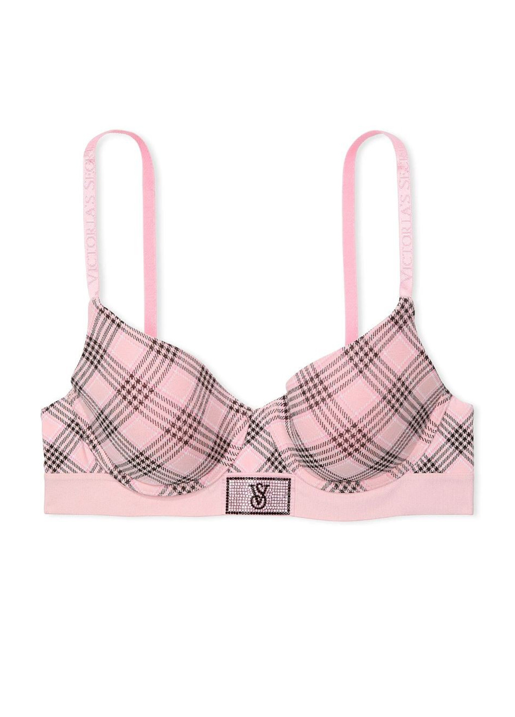 Розовый демисезонный комплект (бюстгальтер, трусики) Victoria's Secret