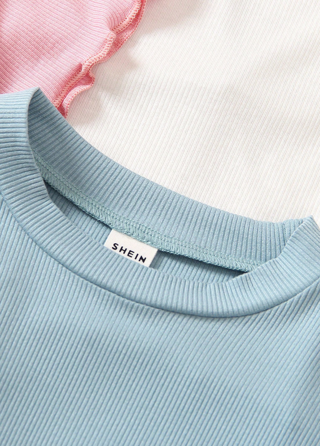 Комбинированная летняя футболка (4 шт.) SHEIN