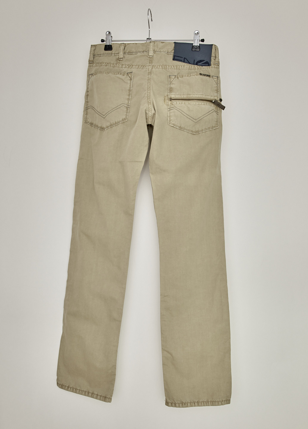 Бежевые джинсовые демисезонные брюки прямые Energie