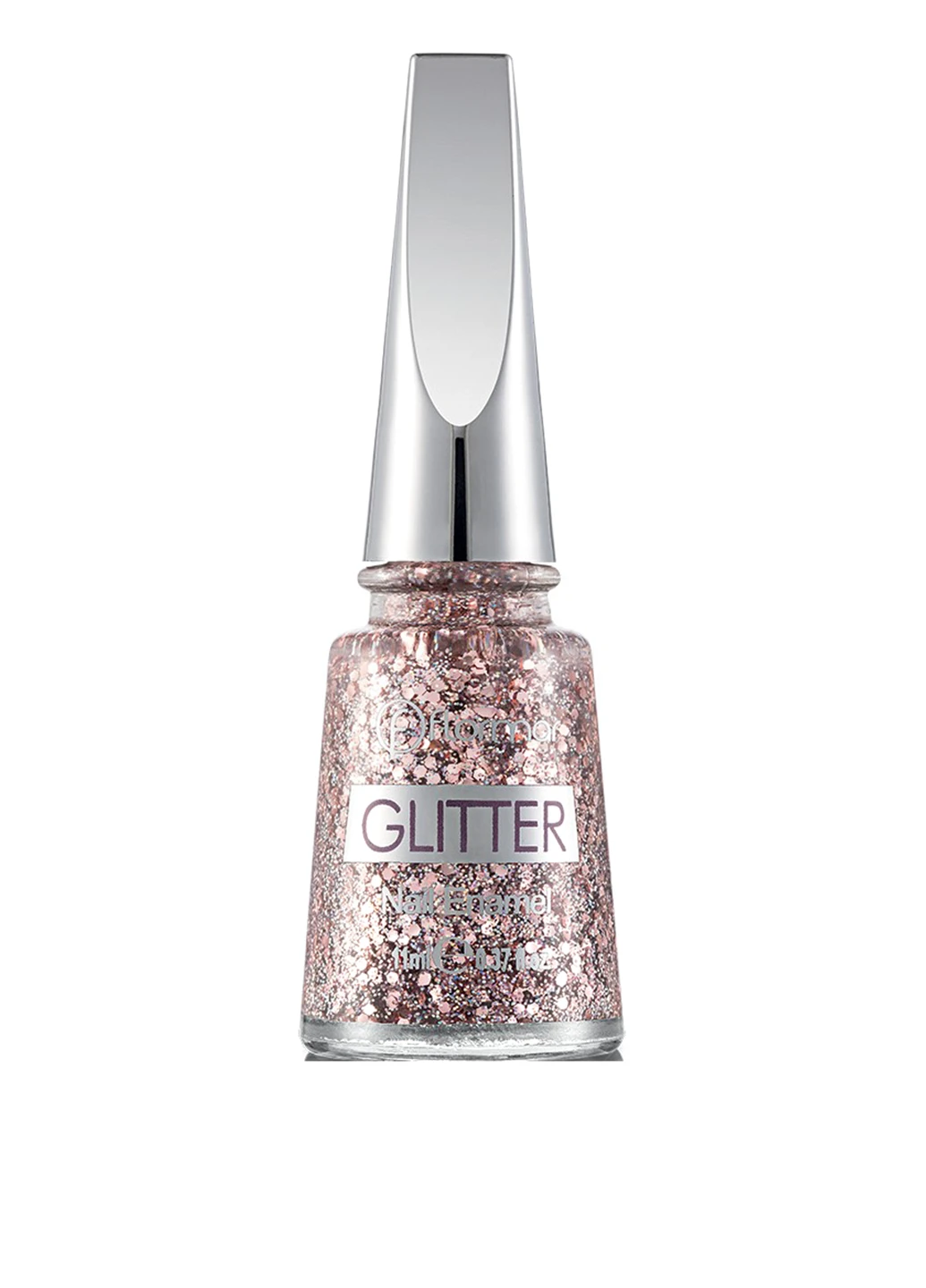 Лак для ногтей глиттерный №gl03 (ruby light), 11 мл Flormar (52255440)