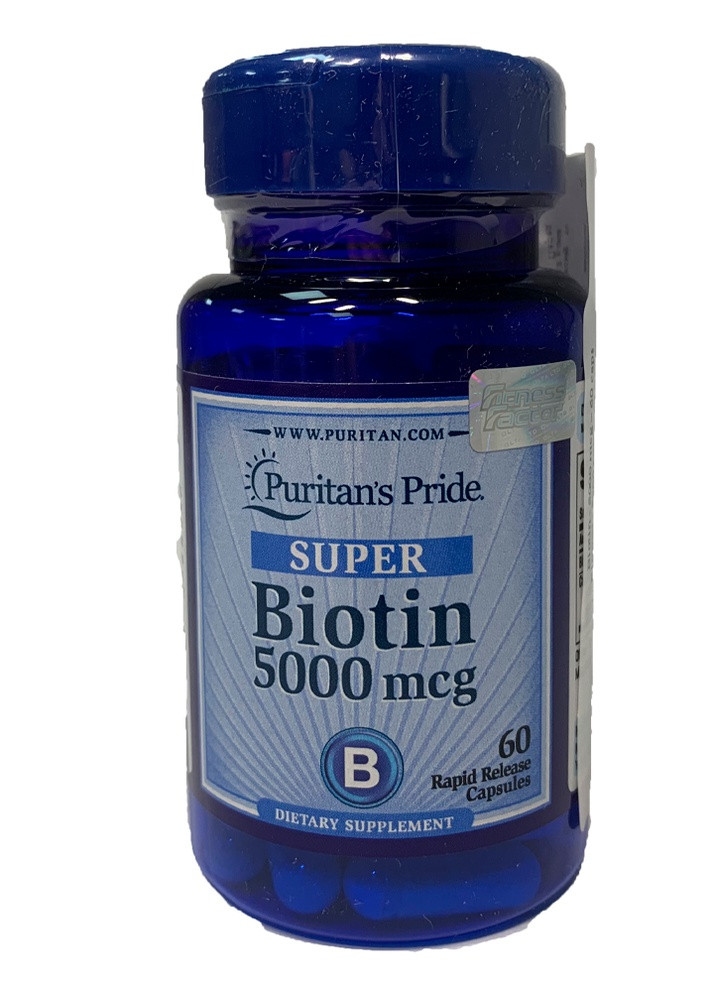 Biotin 5000 mcg60 Capsules Puritans Pride (251116012)