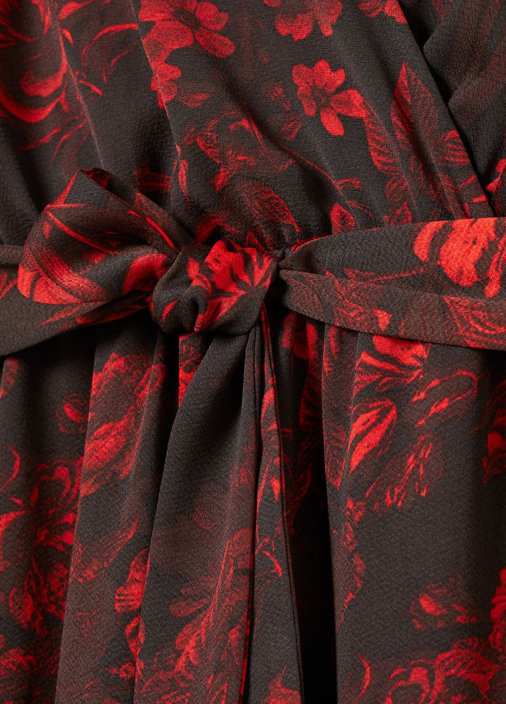 Комбинезон H&M цветочный чёрный кэжуал