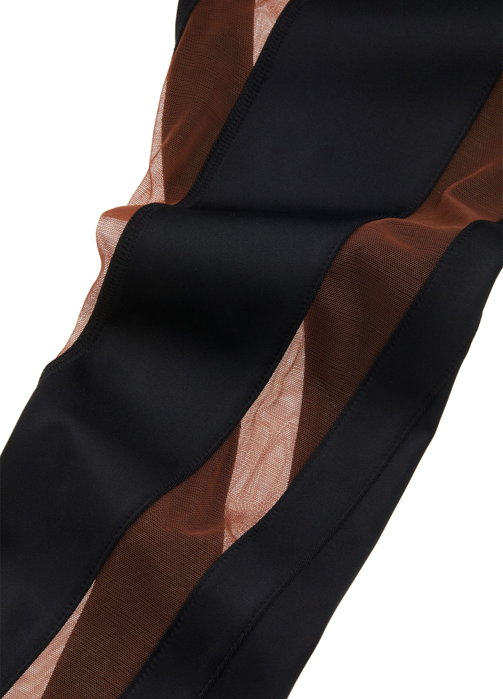 Черные демисезонные леггинсы H&M х Mugler