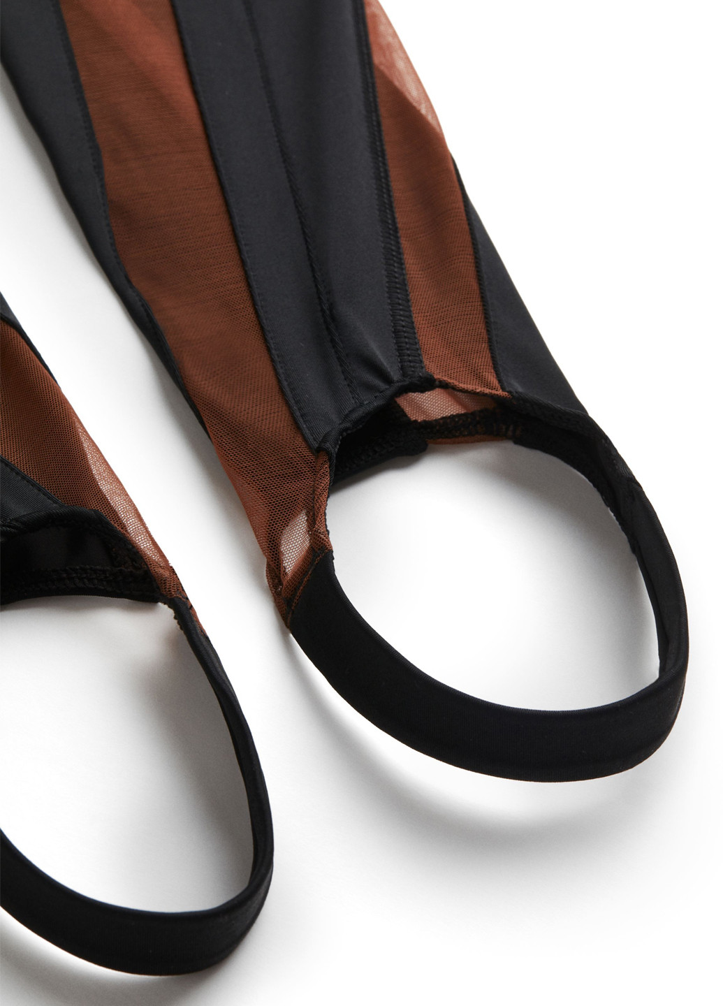 Черные демисезонные леггинсы H&M х Mugler