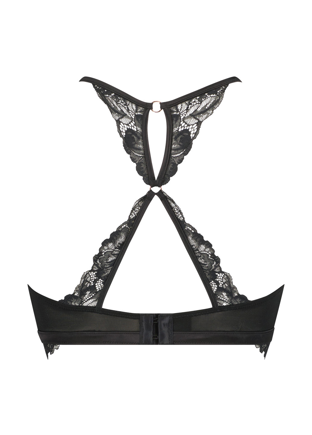 Чёрный бюстгальтер Hunkemoller без косточек альпака