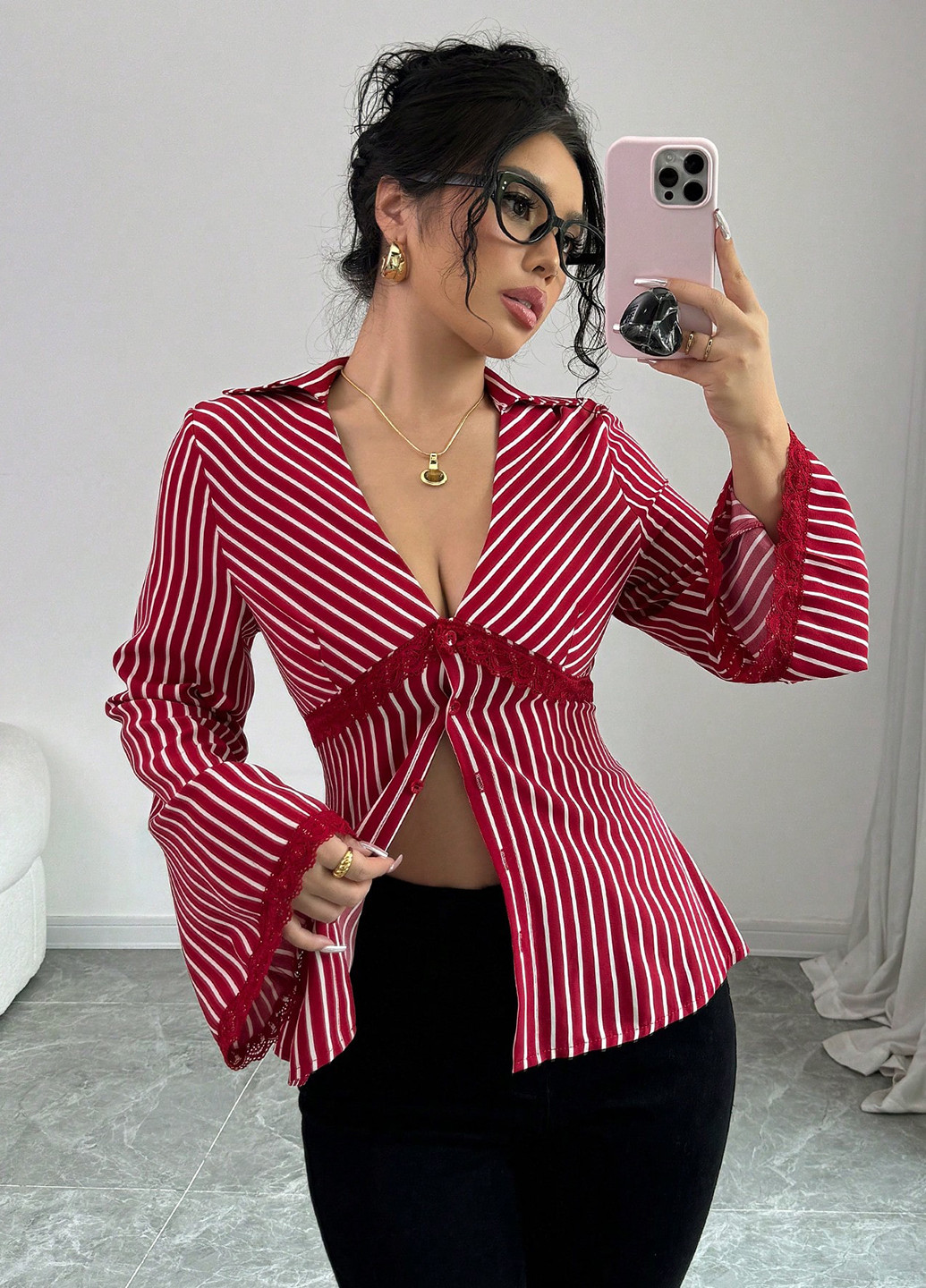 Червона блуза SHEIN