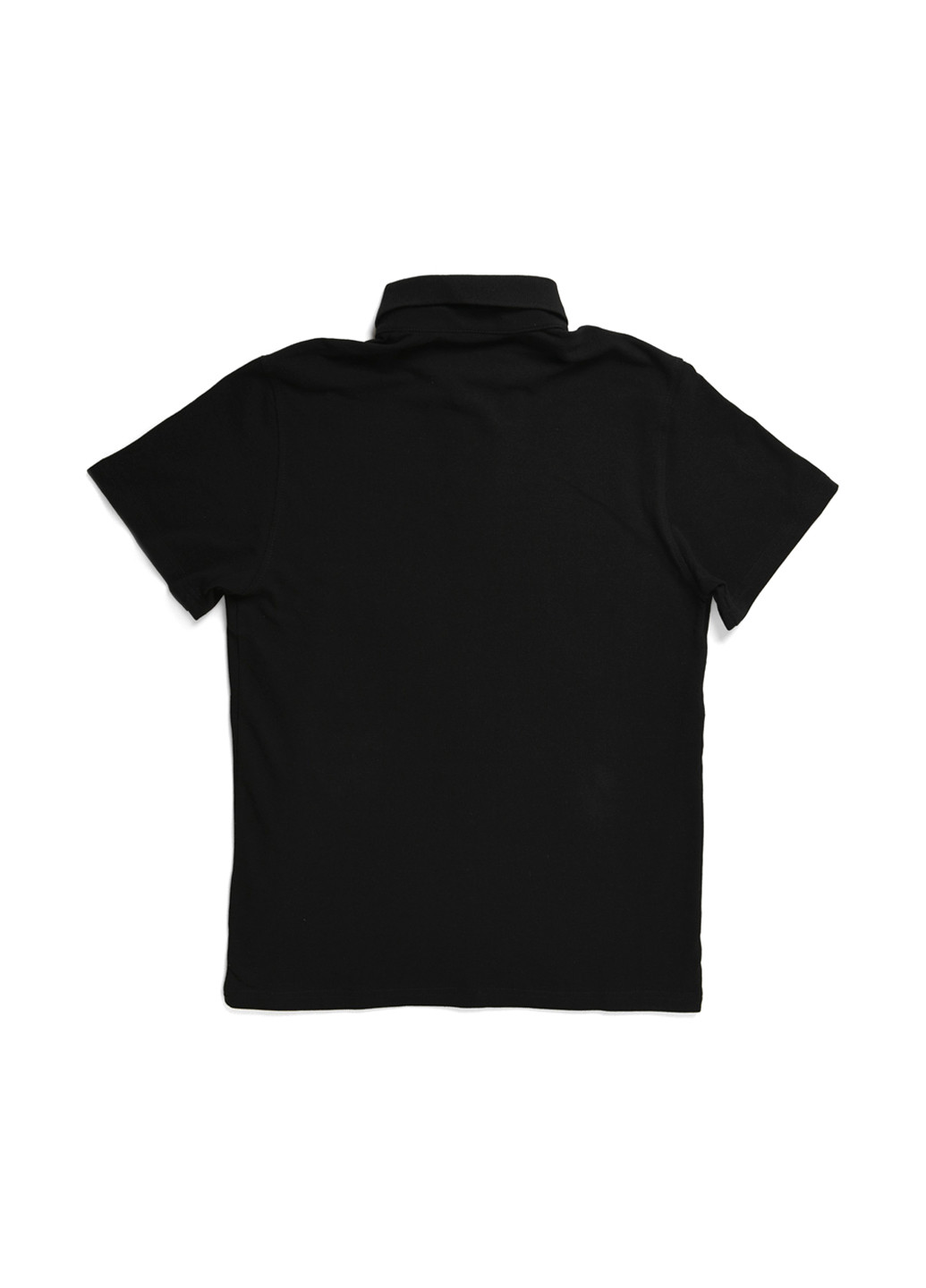 Черная футболка-поло для мужчин CRC однотонная