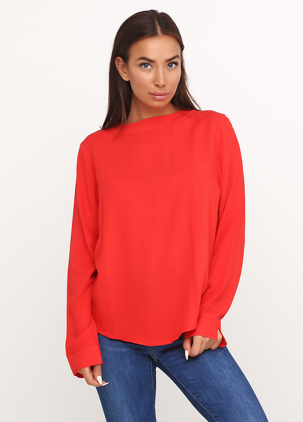 Красная демисезонная блуза Street One