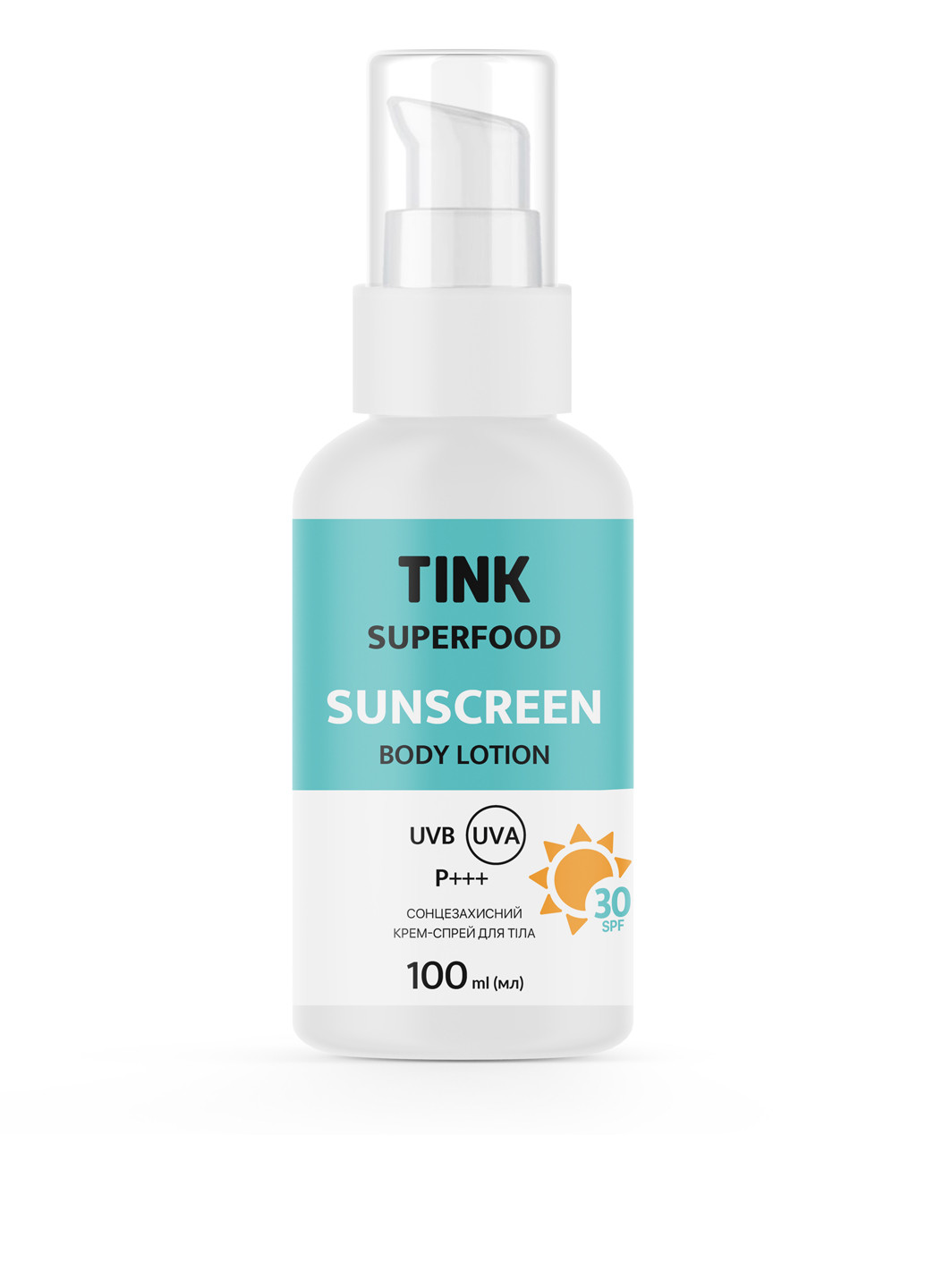 Сонцезахисний лосьйон для тіла SPF 30, 100 мл Tink (304726725)