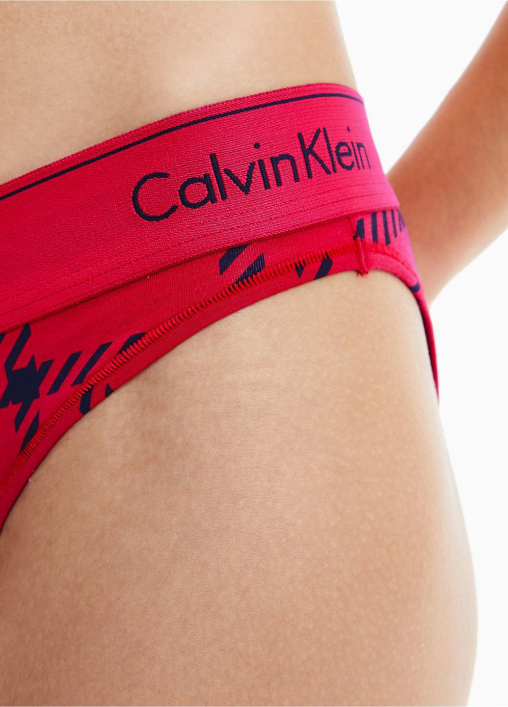 Червоний демісезонний комплект (топ, трусики) Calvin Klein