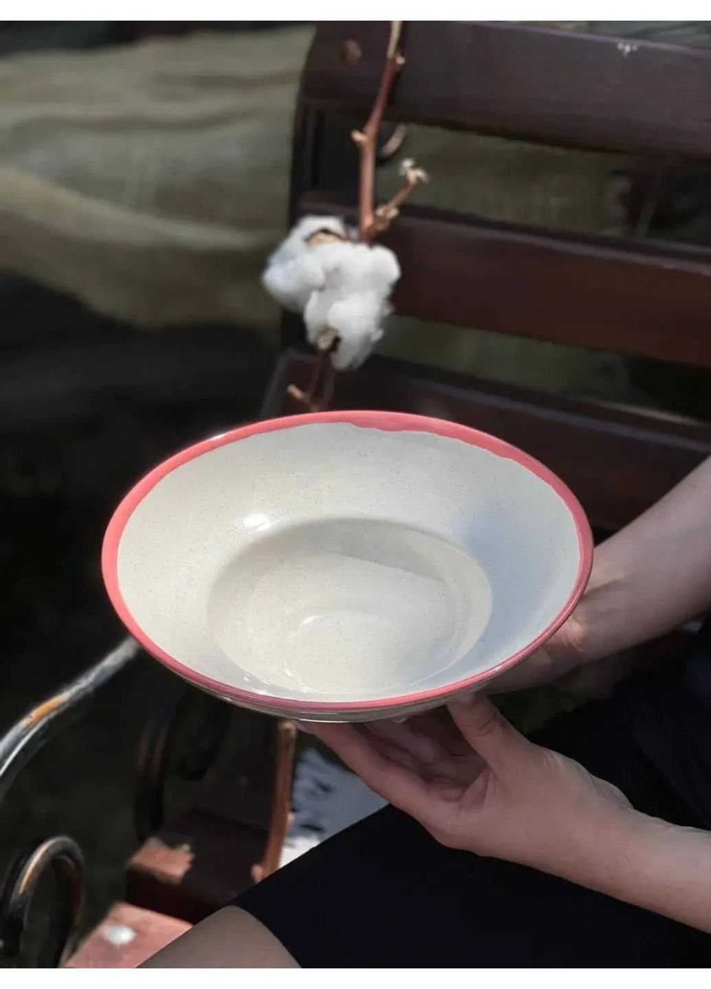 Тарілка для пасти Sand Space Фламінго Ф-2712 300 мл No Brand (253614599)