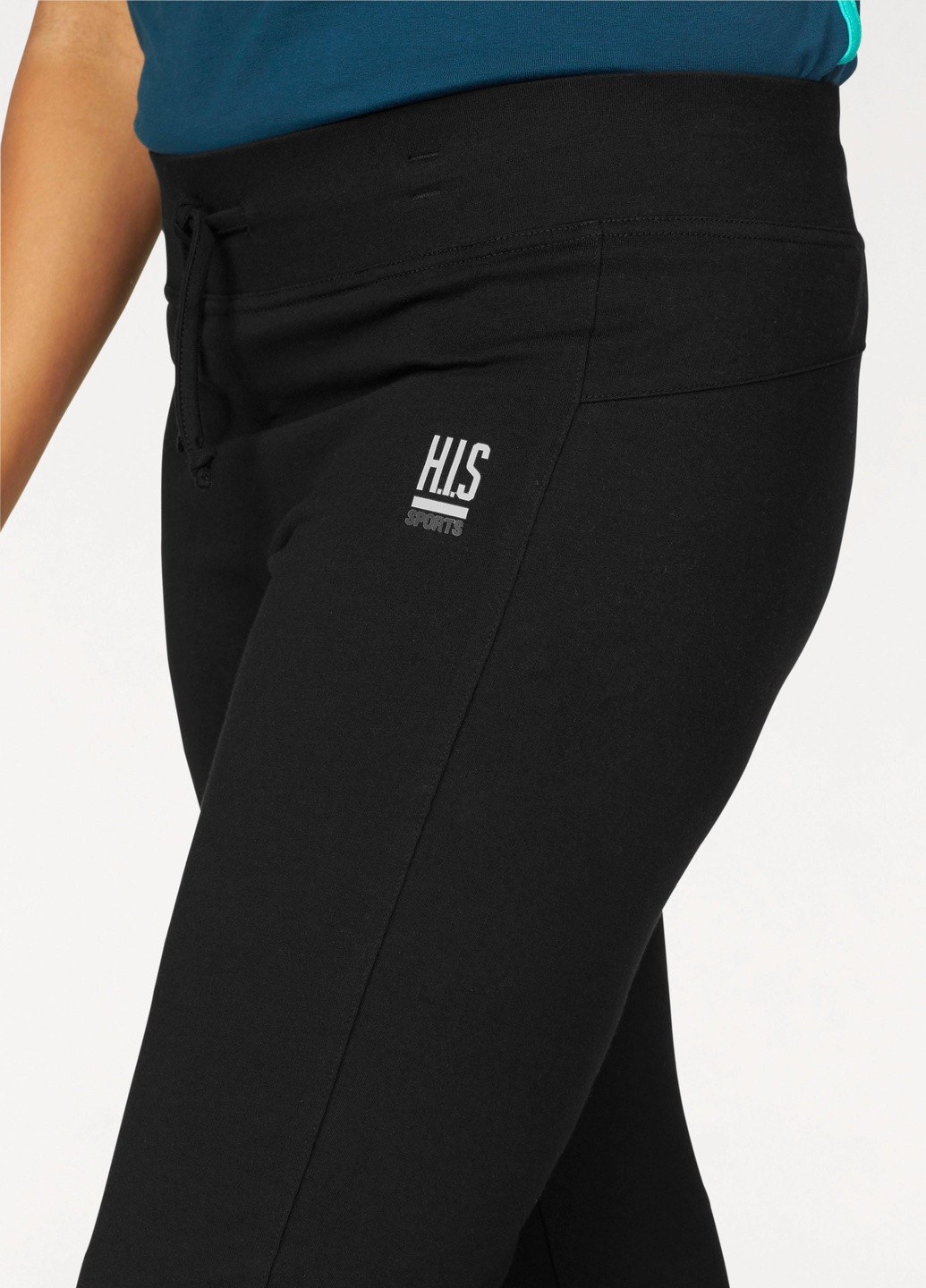 Черные спортивные демисезонные брюки H.I.S