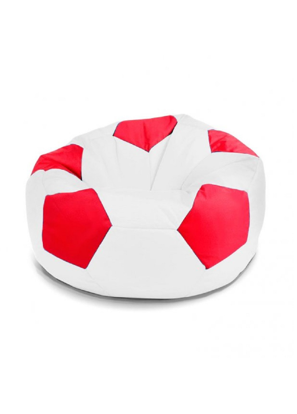 Бескаркасное кресло мешок мяч футбольный 120х120 см (31229-Нов) Белый с красным Francesco Marconi (251109691)