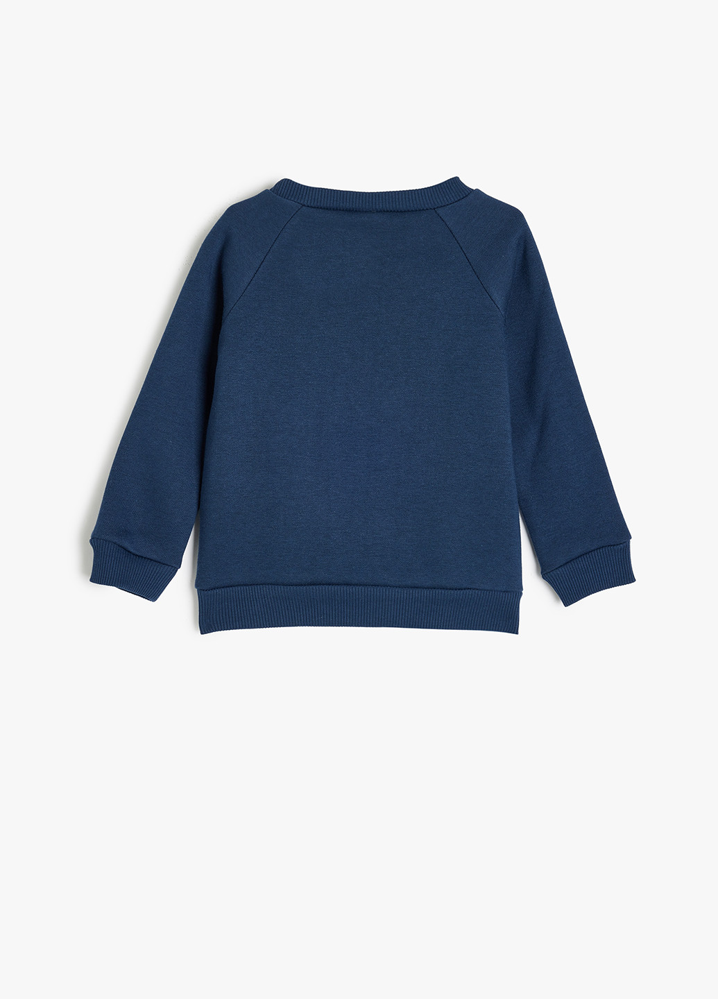 KOTON світшот малюнок темно-синій кежуал бавовна, трикотаж