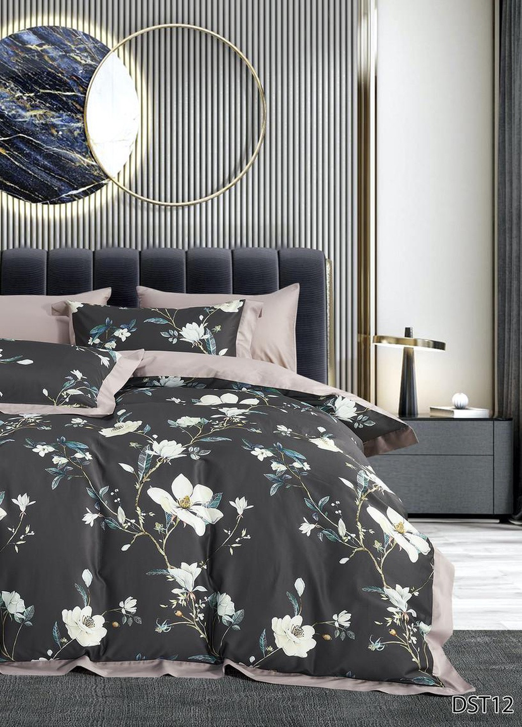 Постільна білизна євро єгипетська бавовна 200x220 см (DS12E) Vie Nouvelle Digital (253754921)