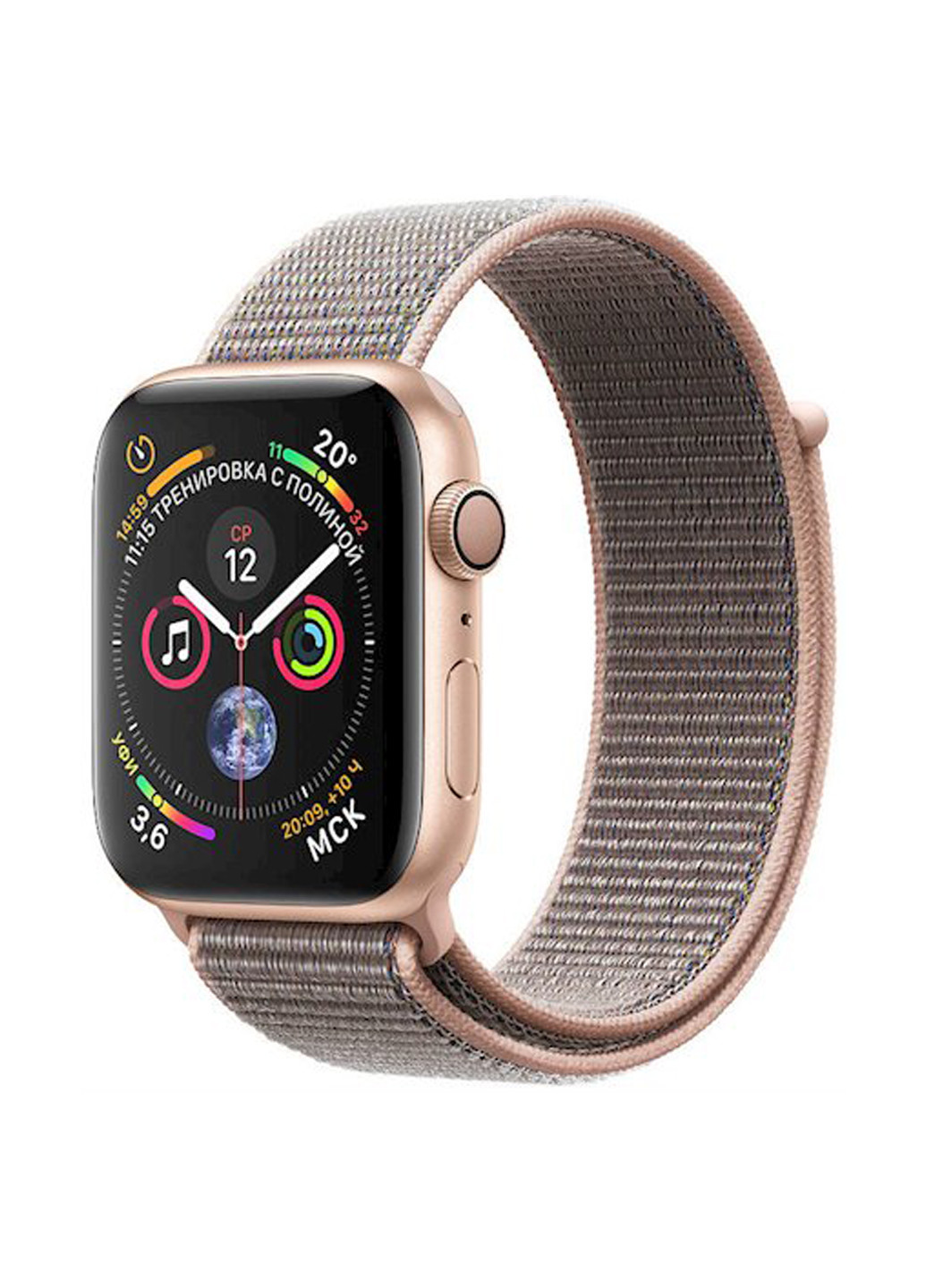  Watch Series 4 GPS, 40mm Gold Aluminium Case with Pink Sand Sport Loop Apple series 4 gps, 40mm (mu692ua/a) (133807426)