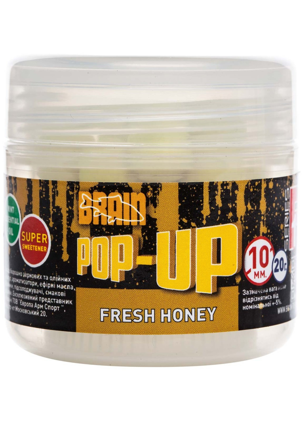 Бойлы Pop-Up F1 Fresh Honey (мед с мятой) 8mm 20g (1858-04-49) Brain (252648683)