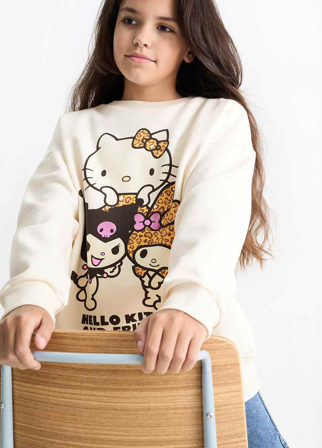 C&A світшот персонажі кремовий кежуал бавовна, трикотаж