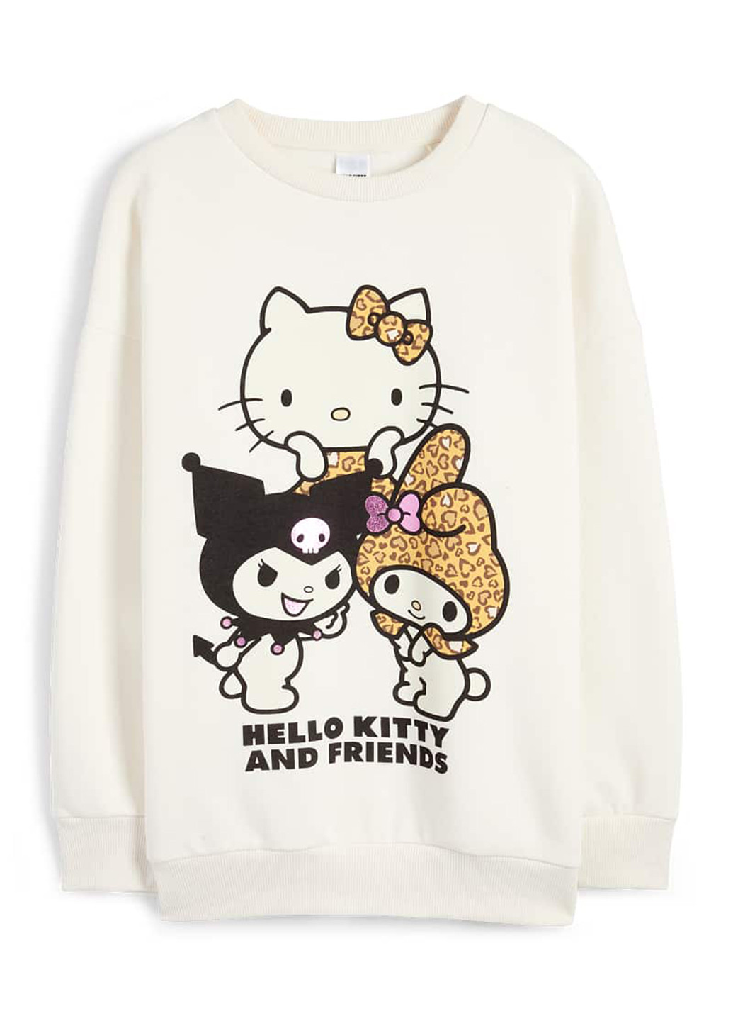 C&A світшот персонажі кремовий кежуал бавовна, трикотаж