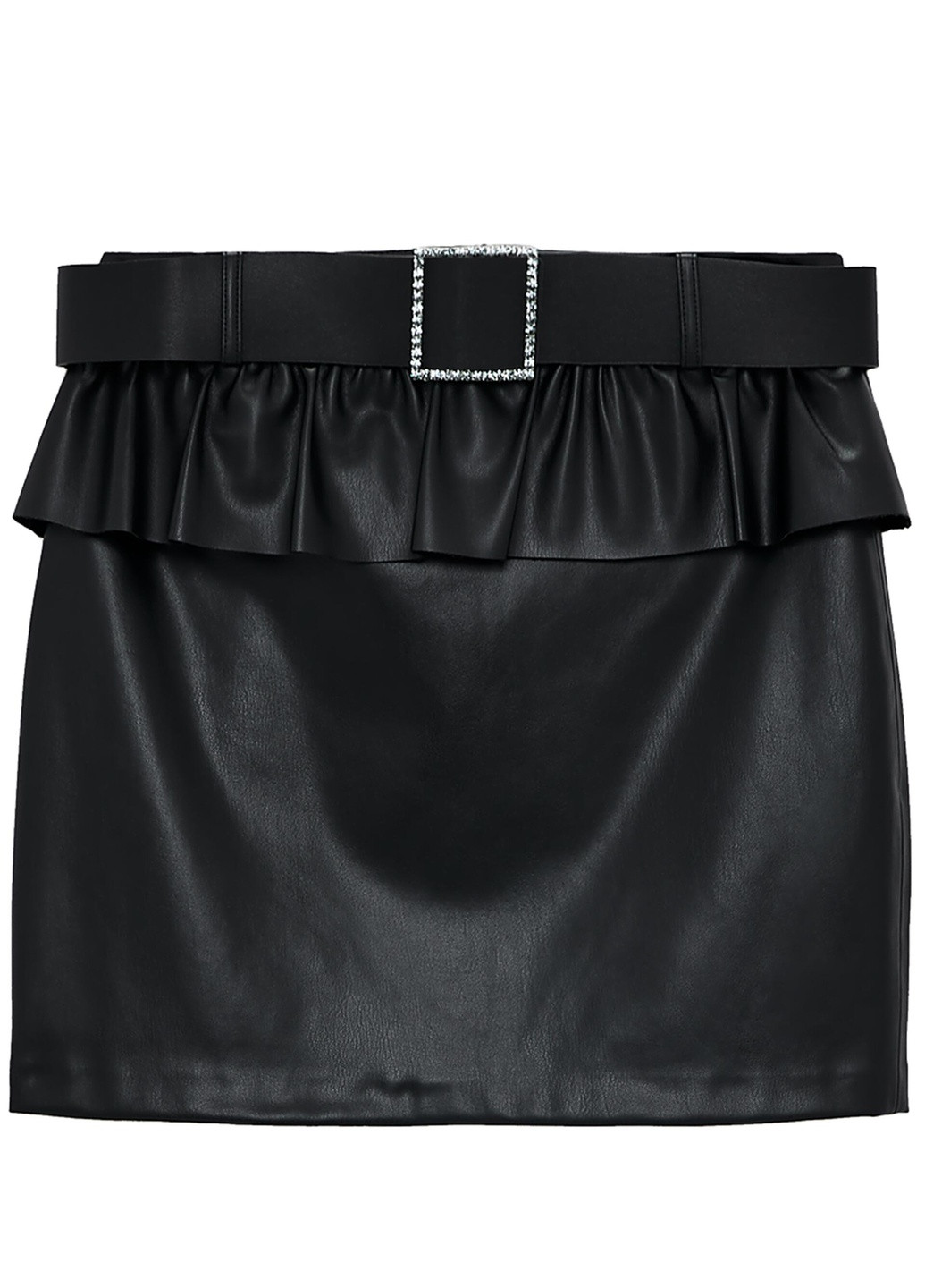 Черная кэжуал однотонная юбка Zara