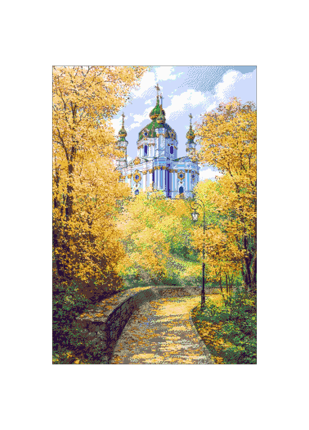 Набор для вышивания бисером Вид на Андреевскую церковь 46х67 см Александра Токарева (252253027)