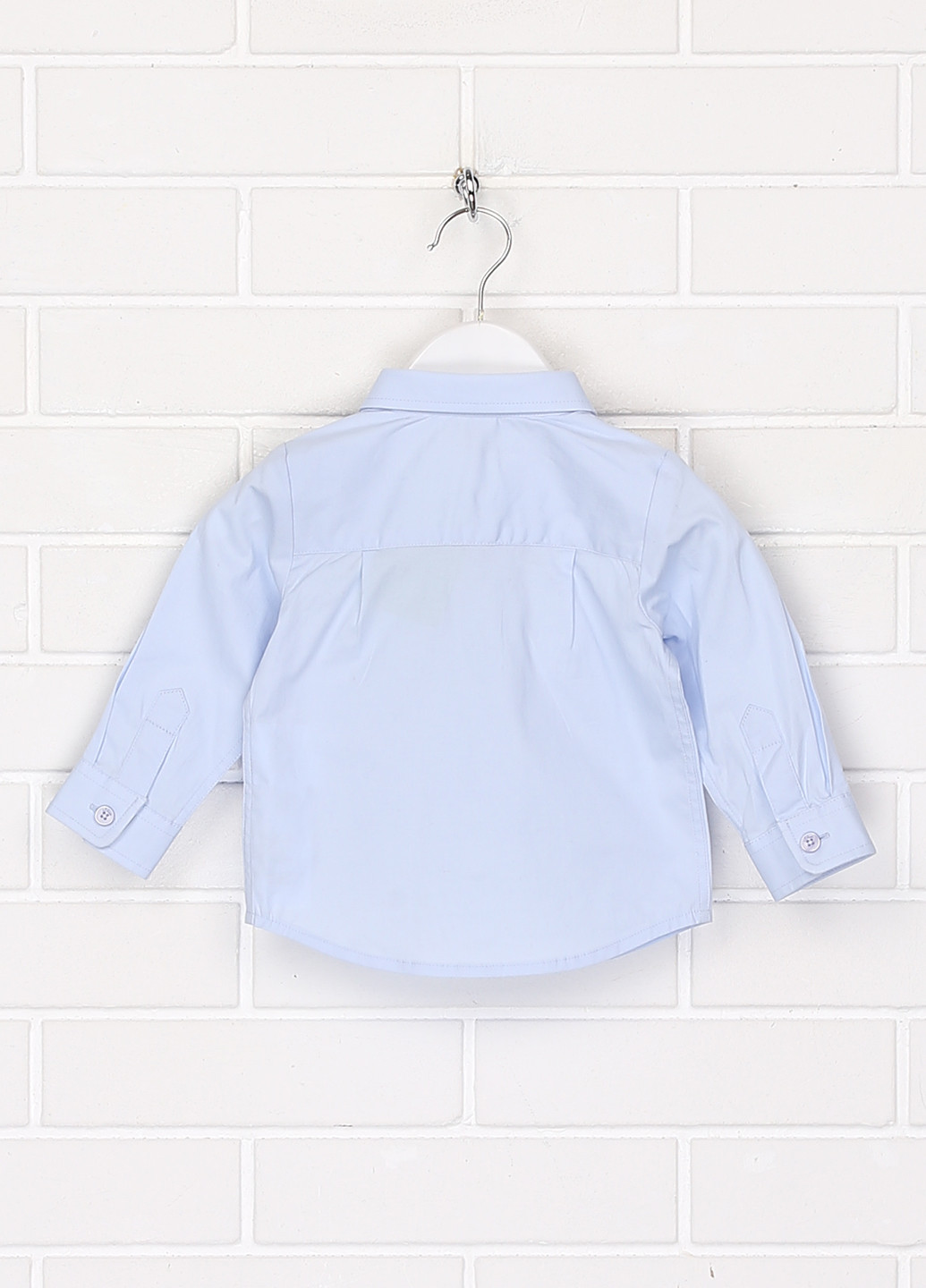 Голубой классическая рубашка однотонная S.Oliver