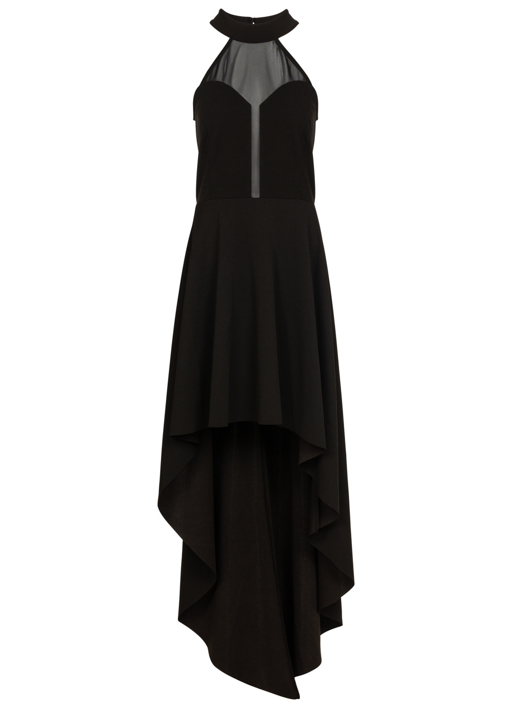 Чорна вечірня асиметрична сукня з відкритими плечима, а-силует, кльош, бебі долл, з пишною спідницею Rinascimento однотонна