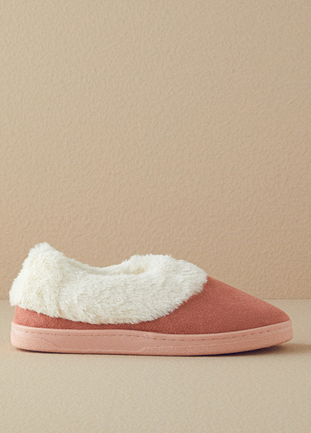 Розовые тапочки English Home с мехом