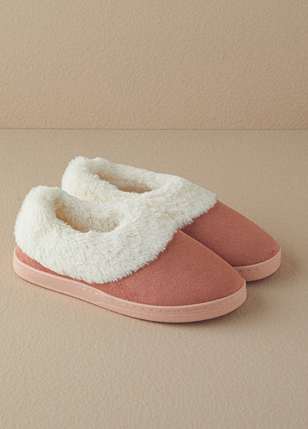 Розовые тапочки English Home с мехом