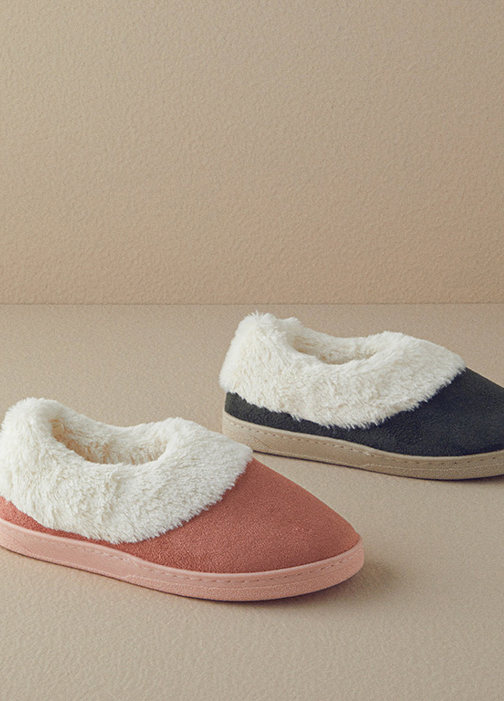 Розовые тапочки English Home с мехом