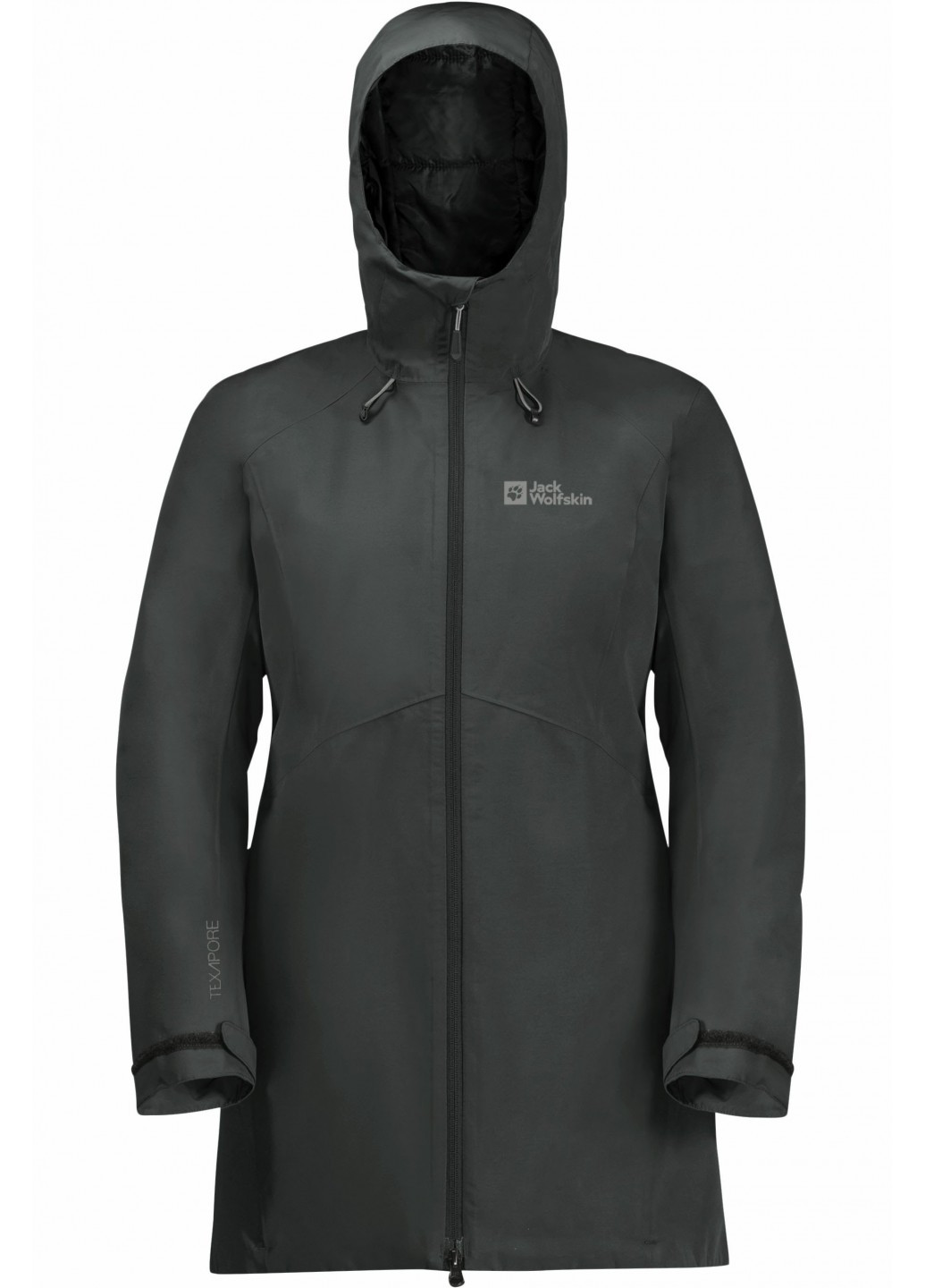 Темно-серая демисезонная куртка Jack Wolfskin HEIDELSTEIN INS JKT W