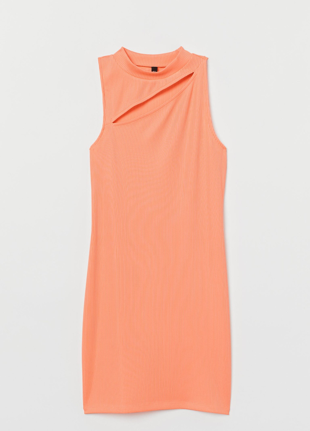 Персикова кежуал плаття, сукня H&M однотонна