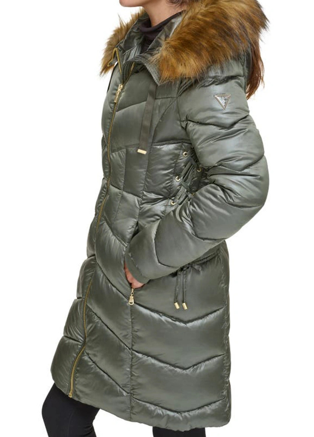 Зеленая демисезонная куртка Guess