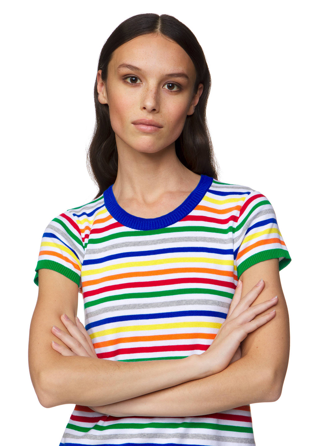 Комбинированная летняя футболка United Colors of Benetton
