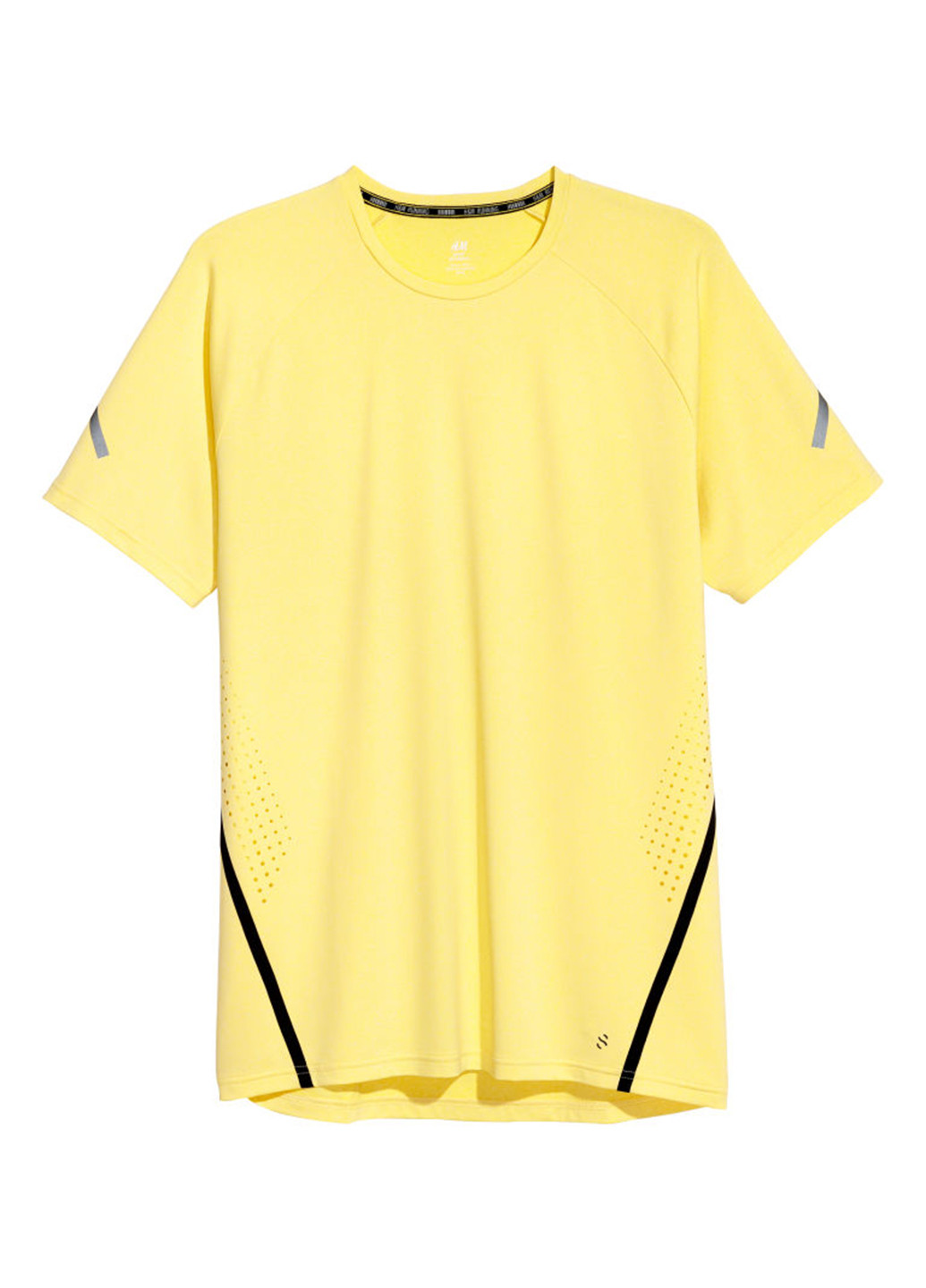 Желтая летняя футболка с коротким рукавом H&M