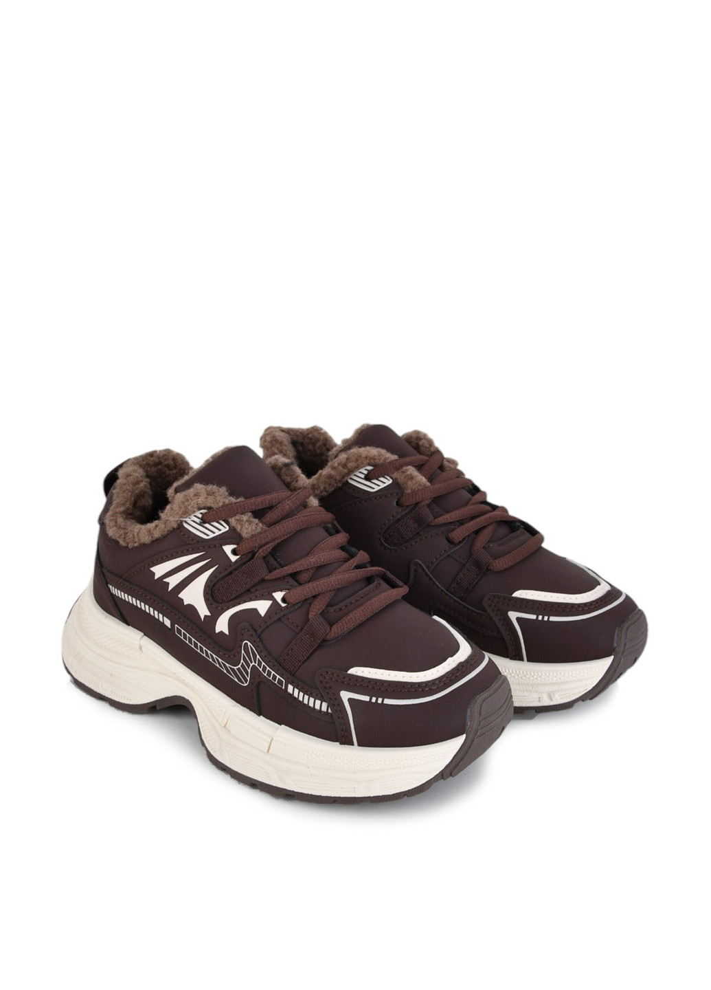 Кроссовки Loretta M216-2 коричневые зима (362121689)