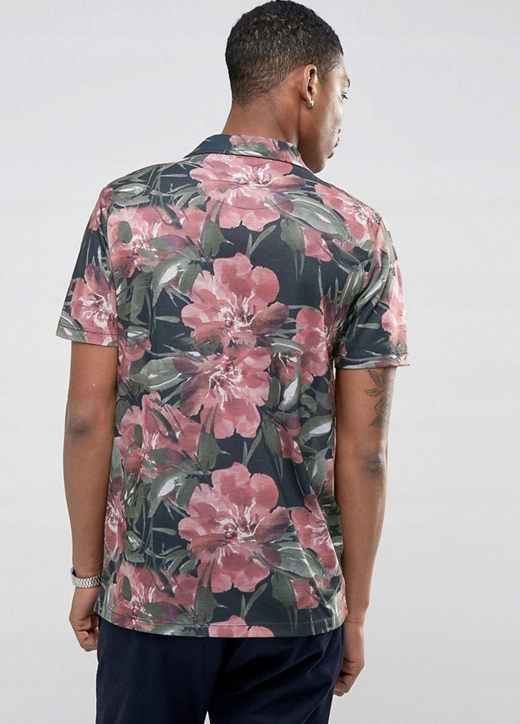 Цветная кэжуал рубашка с цветами Asos