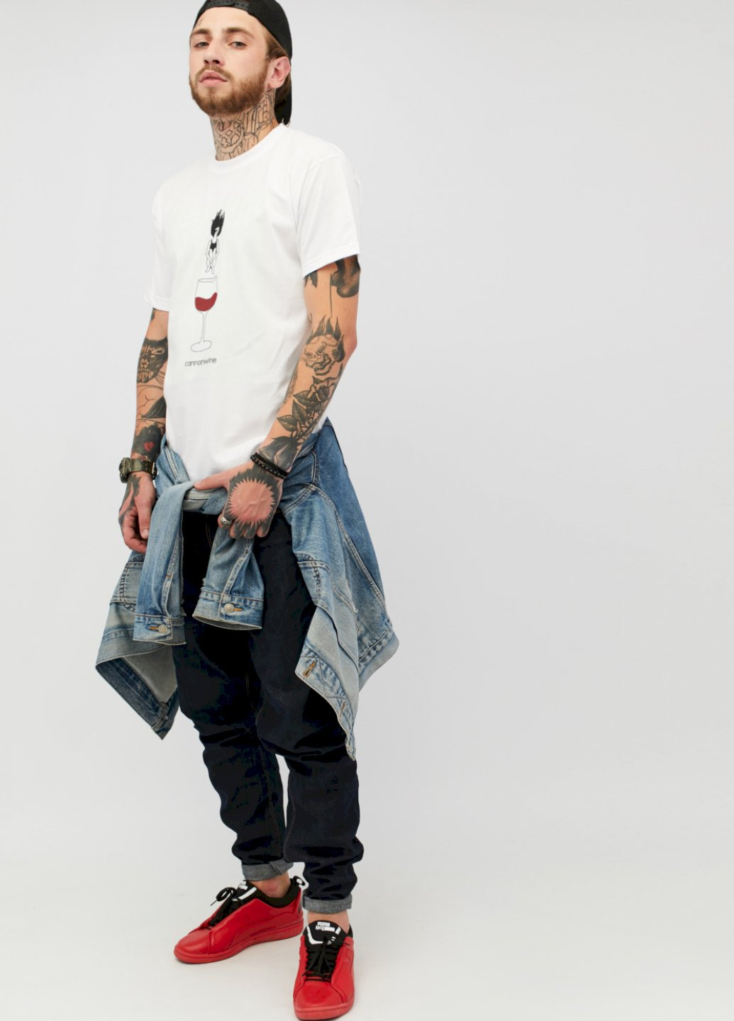 Белая футболка мужская YAPPI