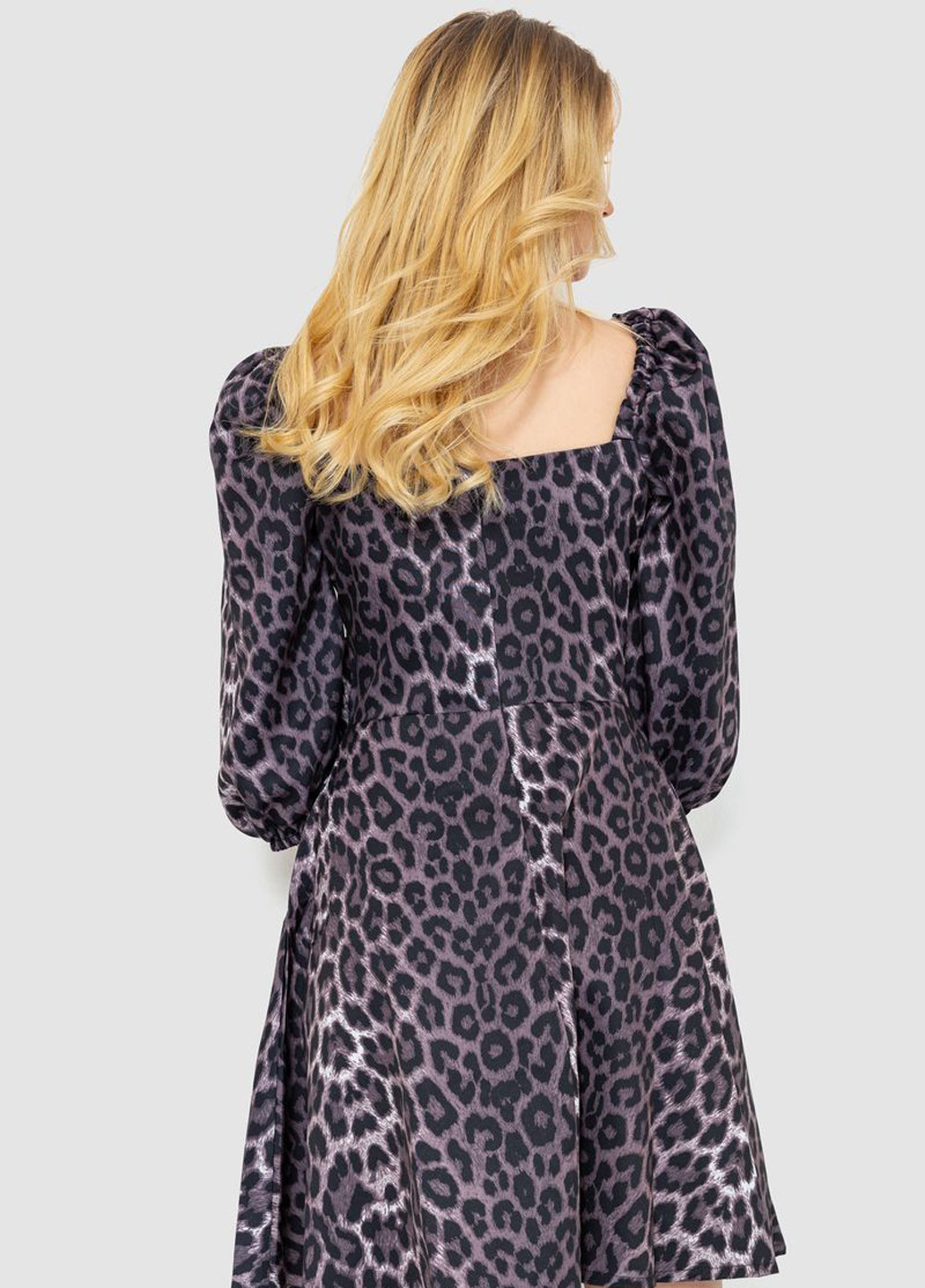 Темно-сіра кежуал сукня кльош Ager леопардовий