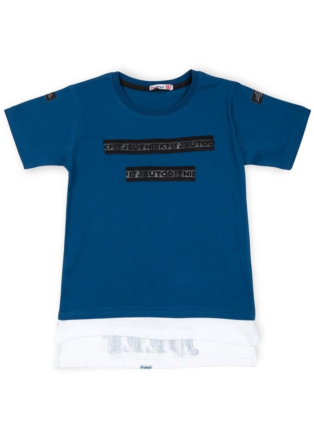 Індиго демісезонна футболка дитяча "32" (7182-140b-indigo) Haknur