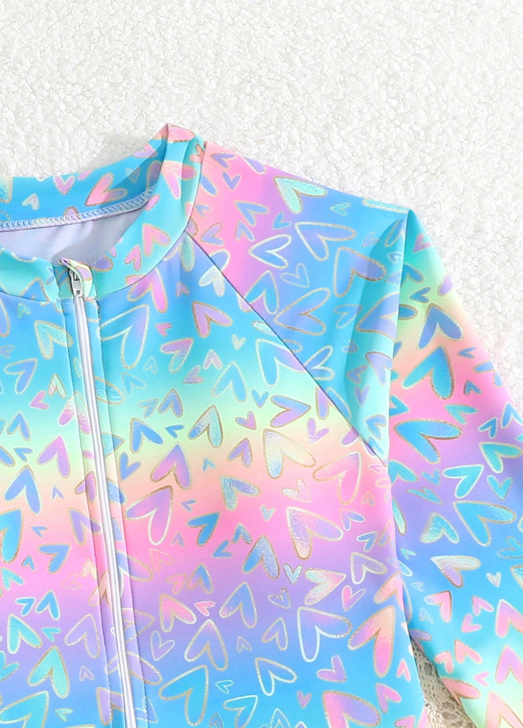 Комбинированный летний купальник слитный SHEIN