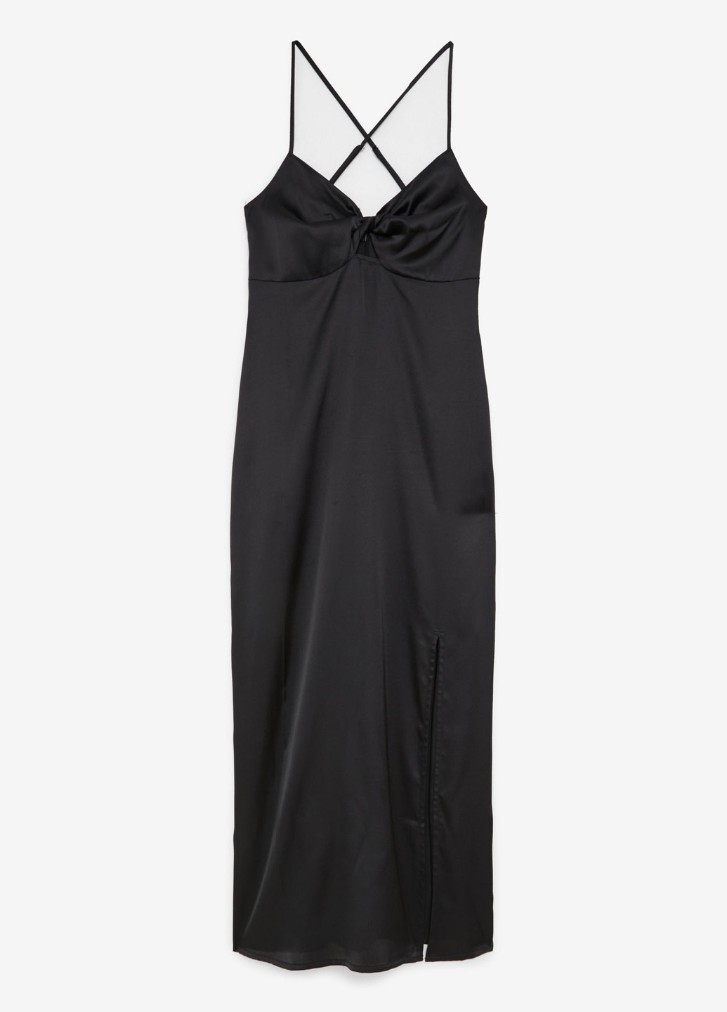 Черное кэжуал платье платье-комбинация Jennyfer однотонное