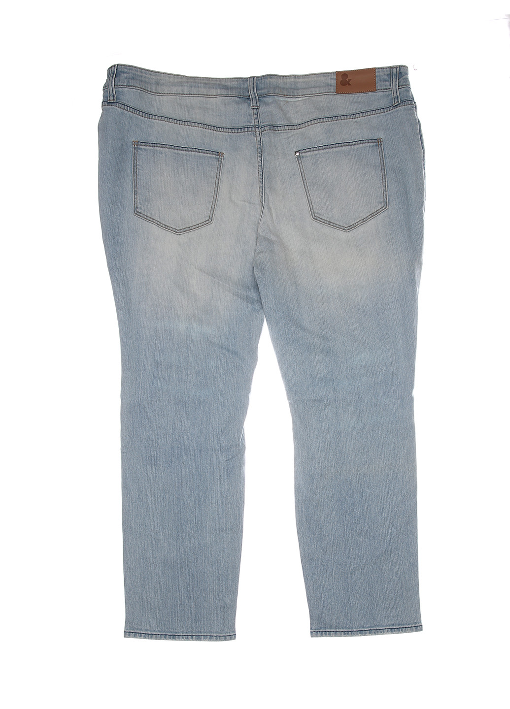 Джинси H&M завужені однотонні блакитні джинсові бавовна