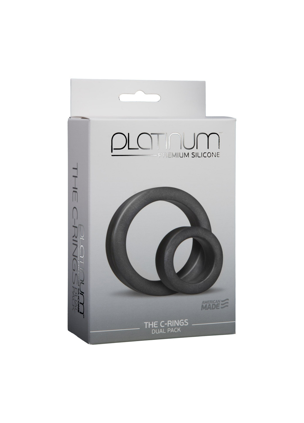 Набор эрекционных колец Platinum Premium Silicone - The C-Rings - Charcoal Doc Johnson (252235440)