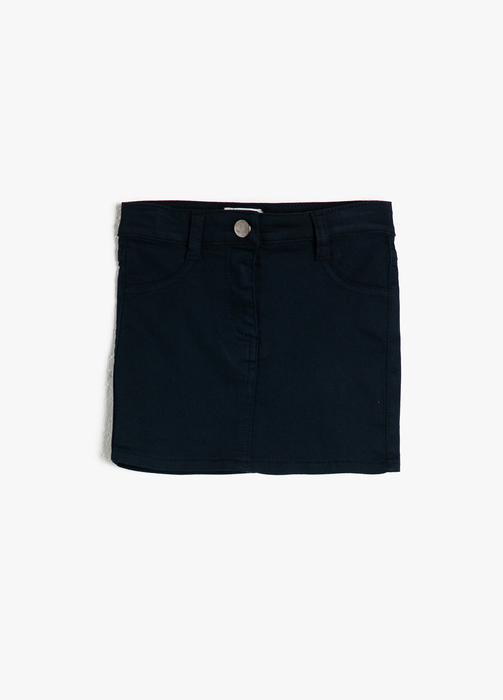 Темно-синяя джинсовая однотонная юбка KOTON