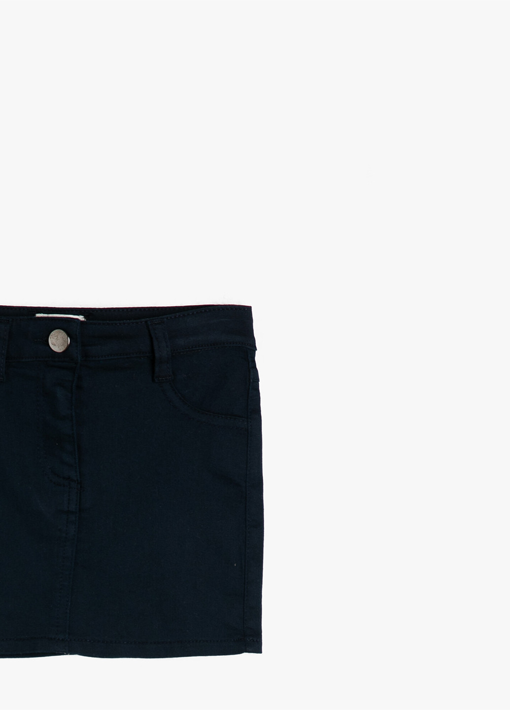 Темно-синяя джинсовая однотонная юбка KOTON