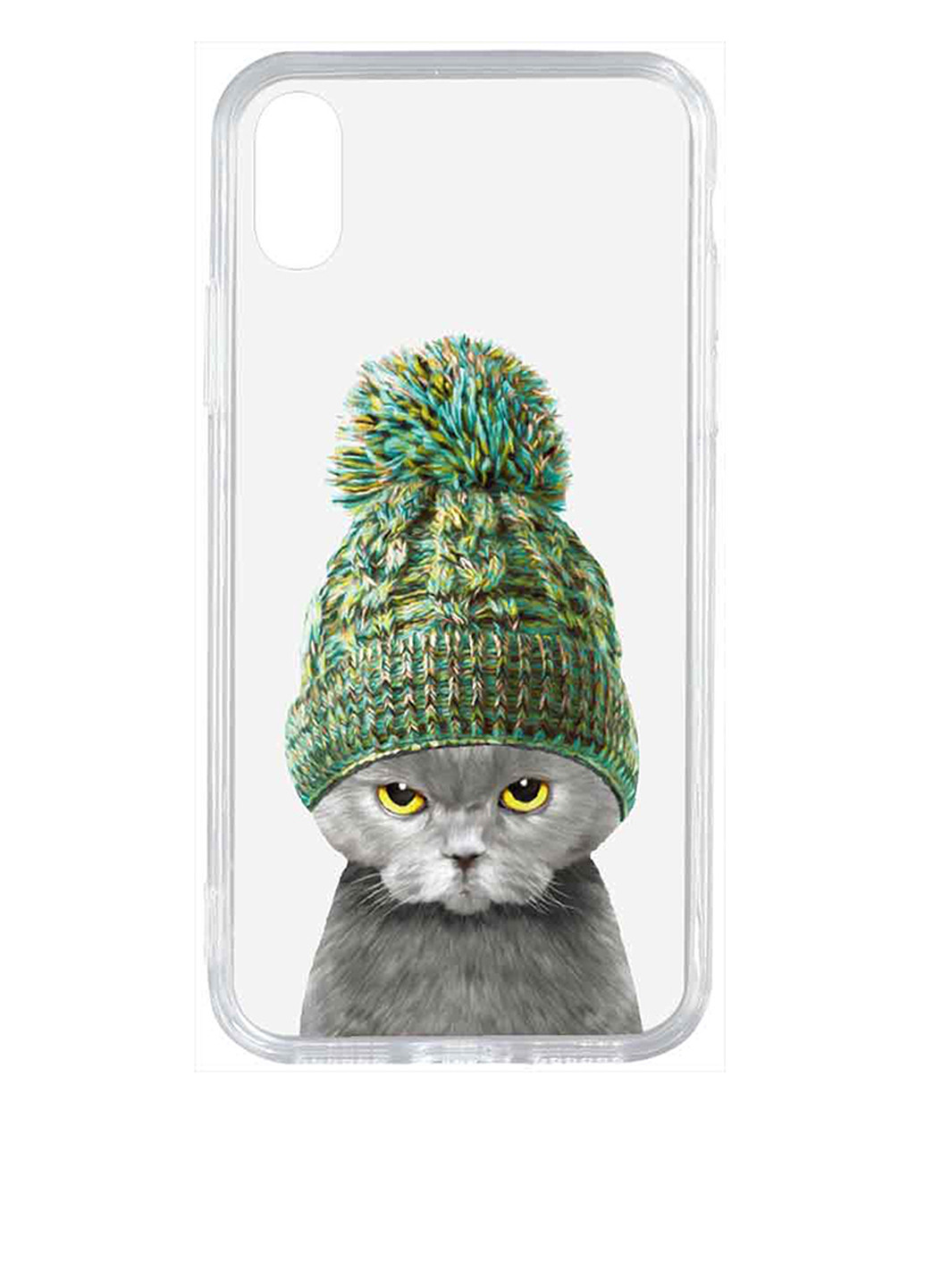 Чехол Toto acrylic+tpu print case apple iphone xs max #7 cat in hat transparent (146316510)