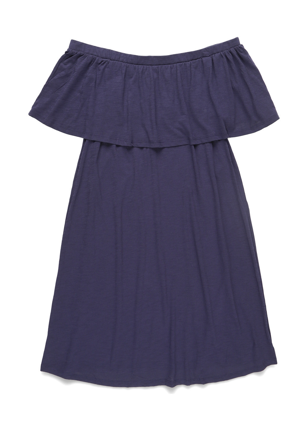 Синя кежуал сукня з відкритими плечима Ripe однотонна