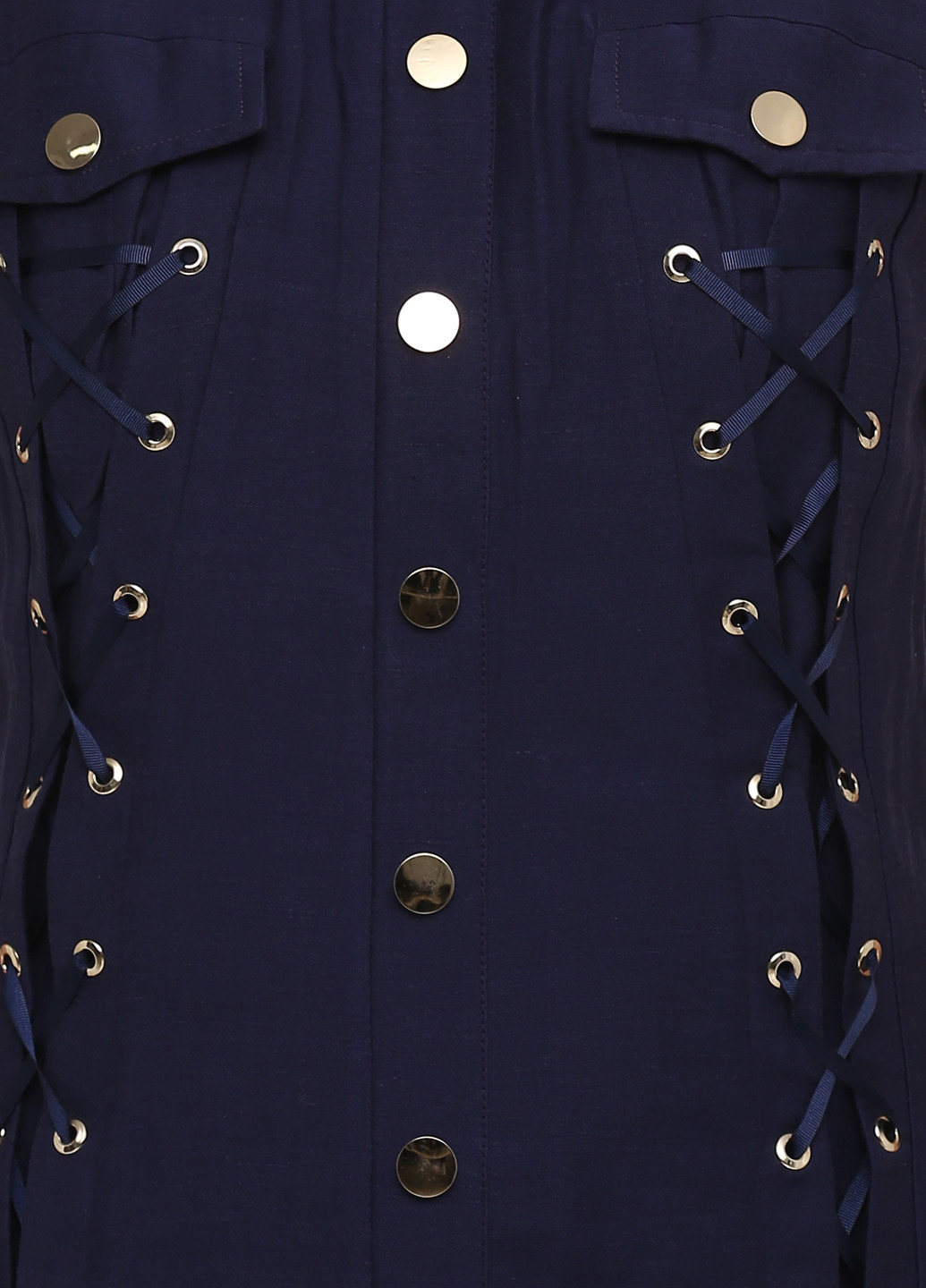 Темно-синее кэжуал платье футляр Sassofono однотонное