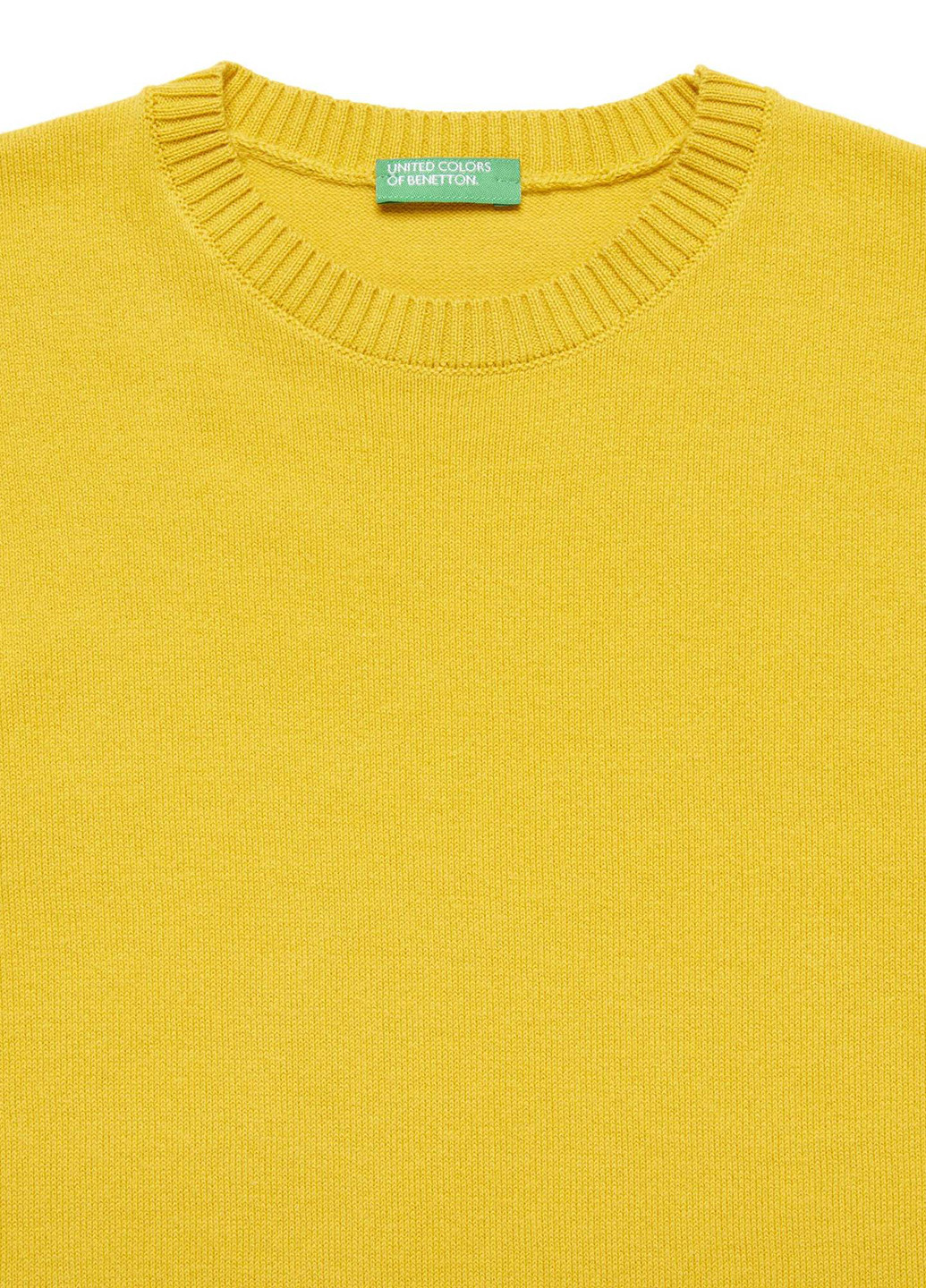 Желтый демисезонный джемпер джемпер United Colors of Benetton